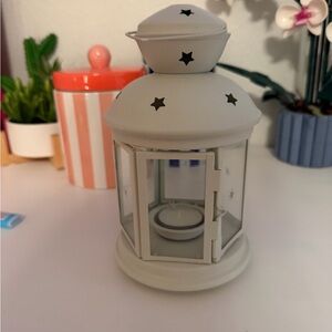 IKEA White Star Lantern Candle Holder